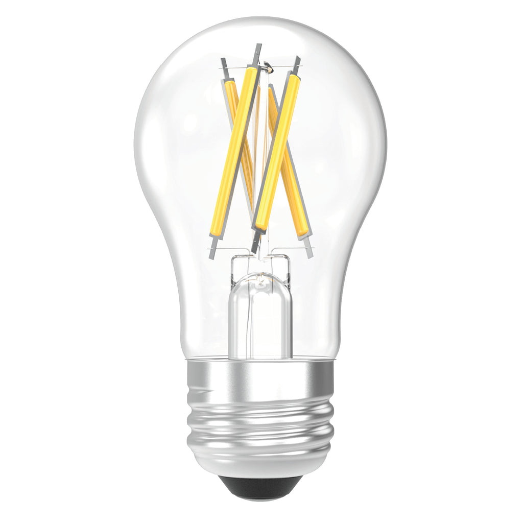 Ultra-thin LED chips embedded along glass tubes create an all-around beautiful glow.