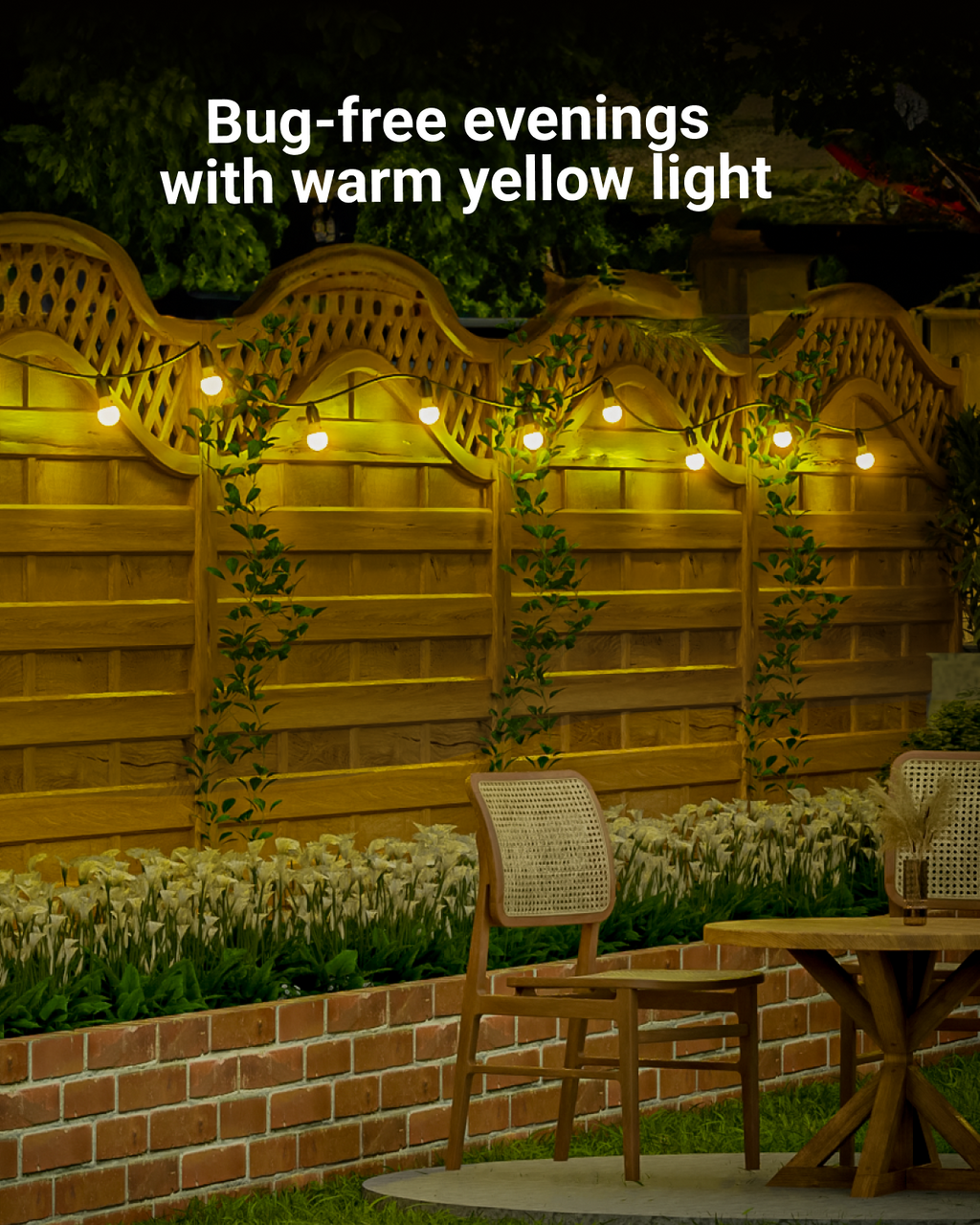 A19 LED Bulb, Yellow Bug Light, Dusk to Dawn Photocell, 480 Lumens