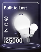 The bulb lives up to its quality. 25,000 hours of lifespan ensures longevity and durability.
