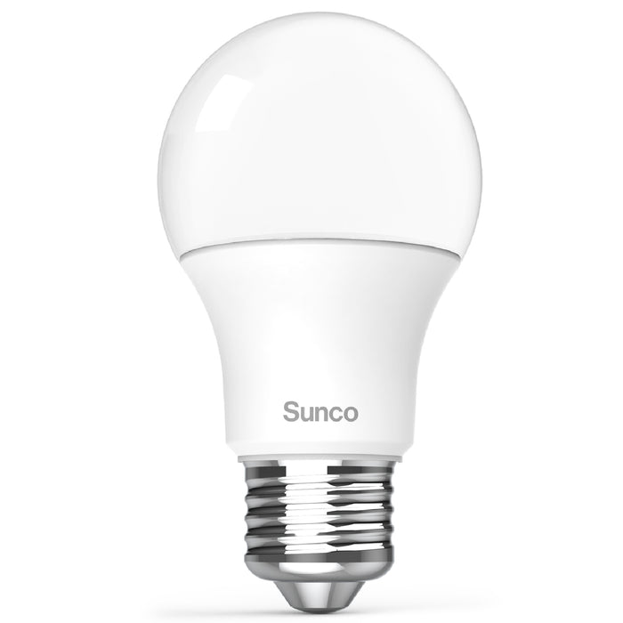Sunco's A19 bulb features instant start-up with no warming up, buzzing, or flickering. 