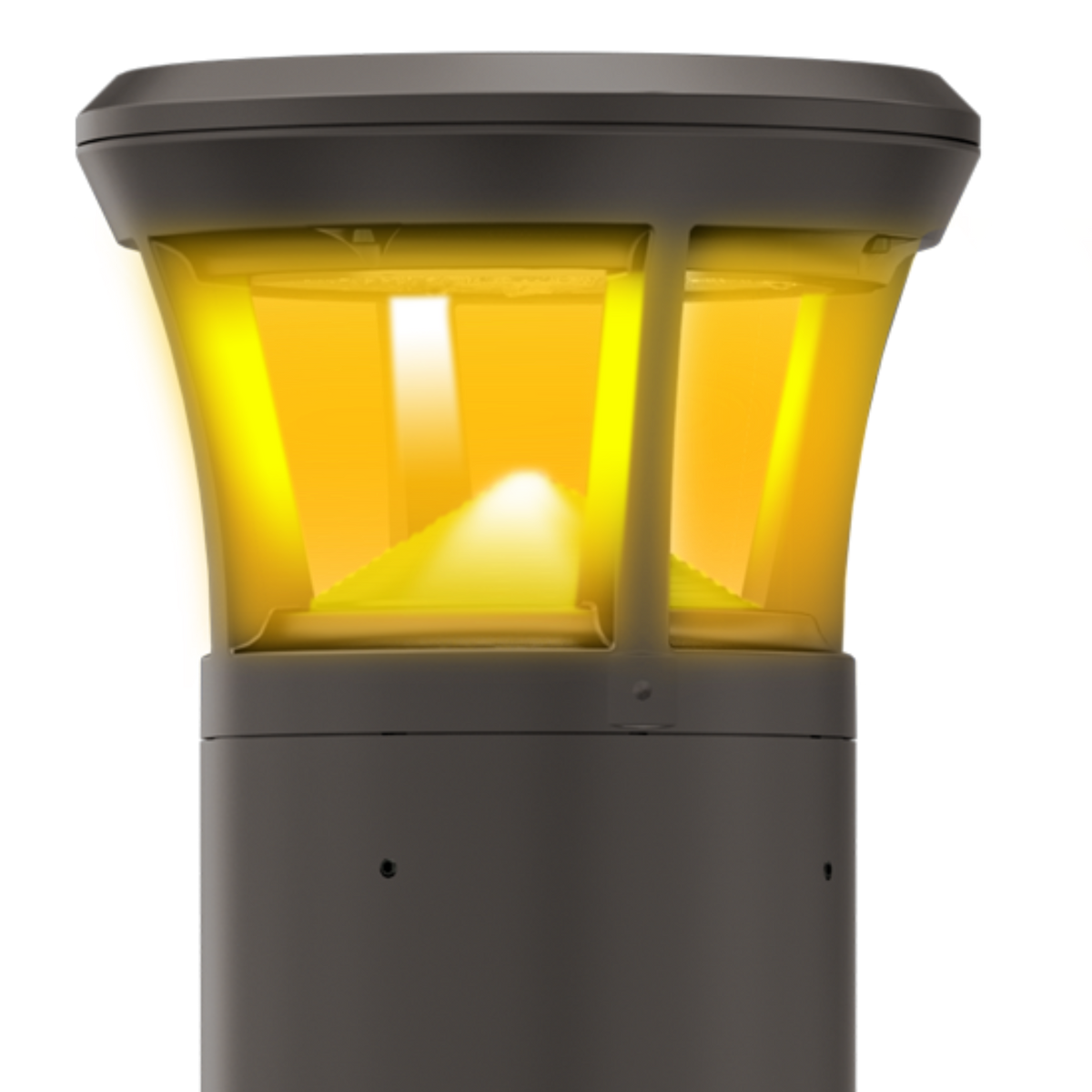 Dark Bronze LED Bollard Light, 36 Inch, Flat Top, 24W/15W/12W, Selectable Wattage & CCT, 3000 Lumens