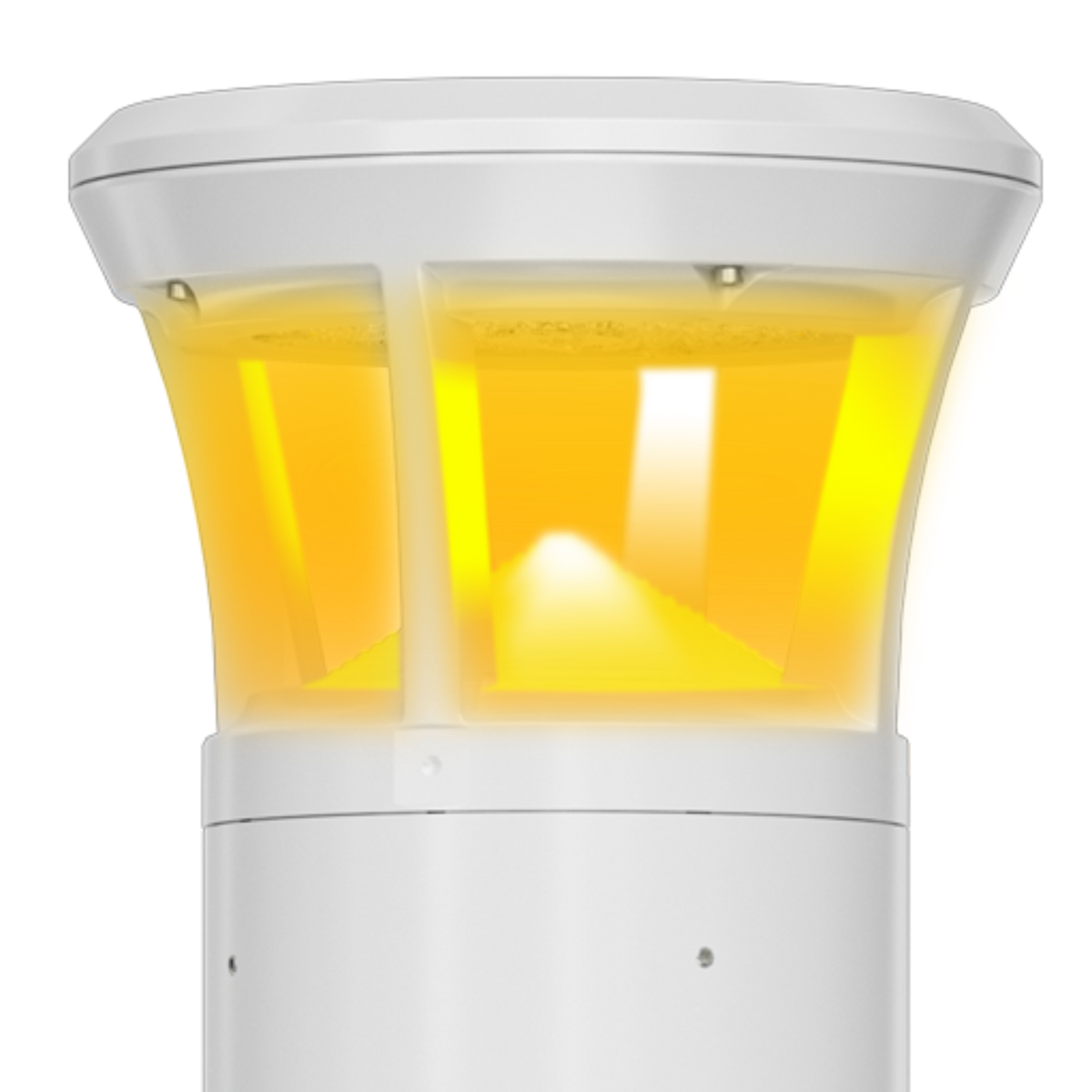 White LED Bollard Light, 36 Inch, Flat Top, 24W/15W/12W, Selectable Wattage & CCT, 3000 Lumens