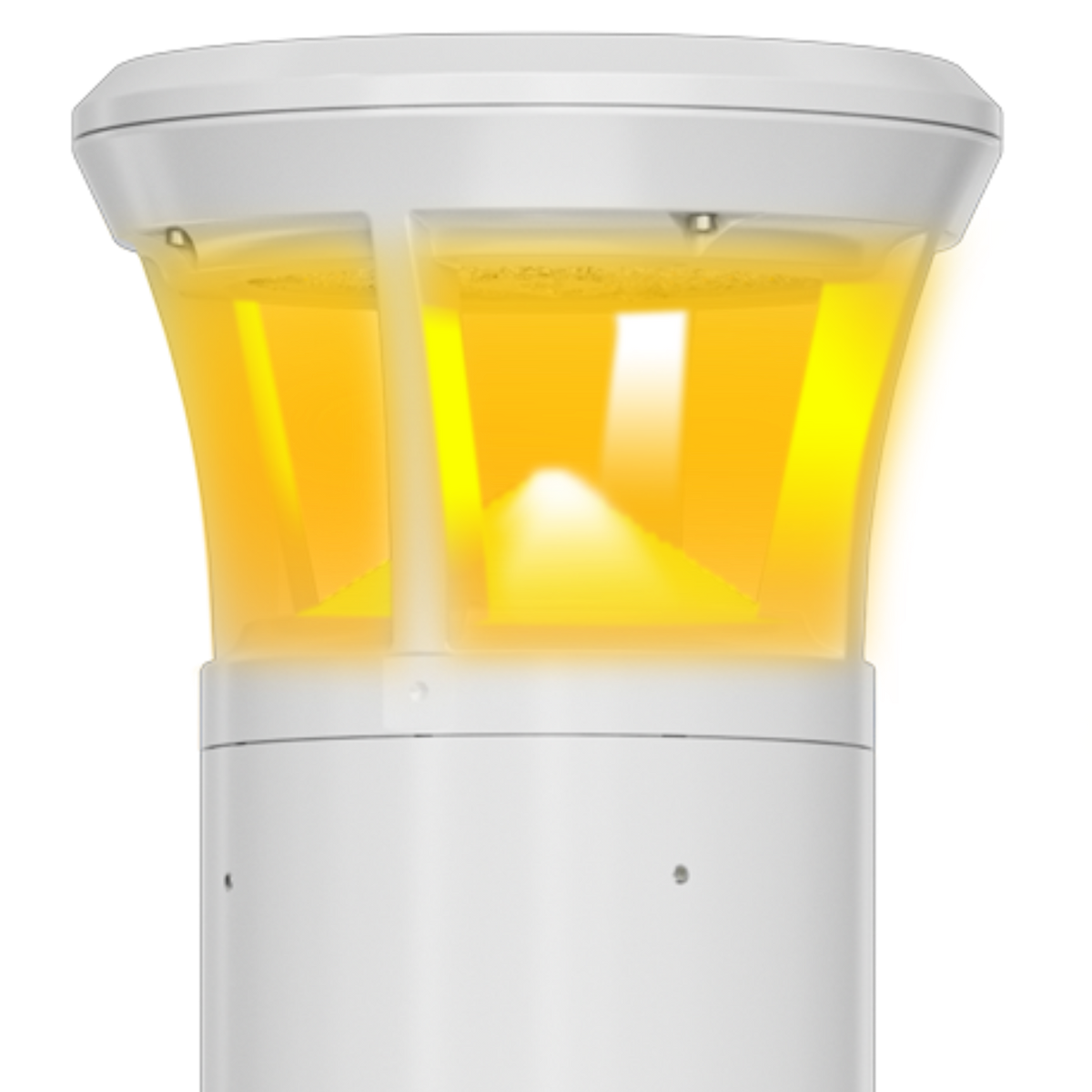 White LED Bollard Light, 42 Inch, Flat Top, 24W/15W/12W, Selectable Wattage & CCT, 3000 Lumens