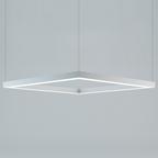 4ft LED Linear Pendant Up/Down Light, 50W/35W/25W/15W, White, Selectable Wattage & CCT, 6500 Lumens
