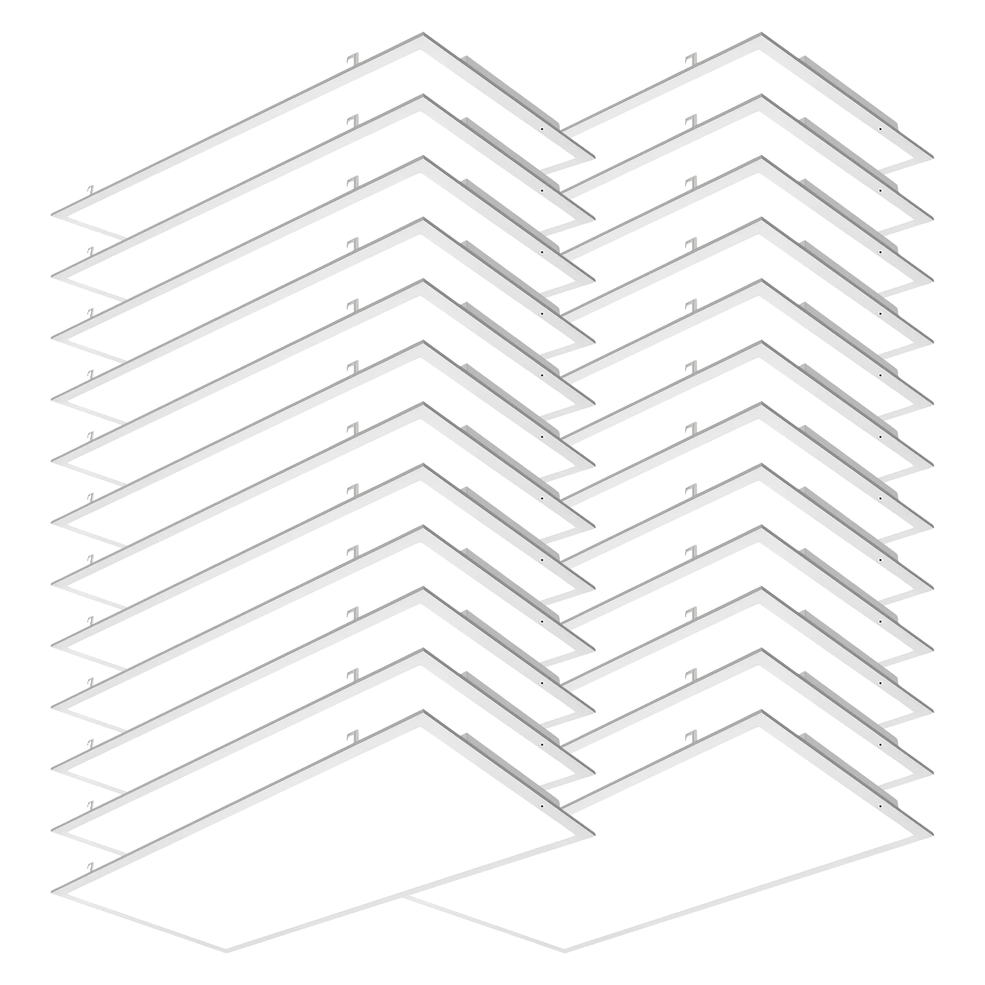 LED Ceiling Panel Light with Sensor Receptacle, 72W/60W/50W/40W/30W, 2x4, 9000 Lumens