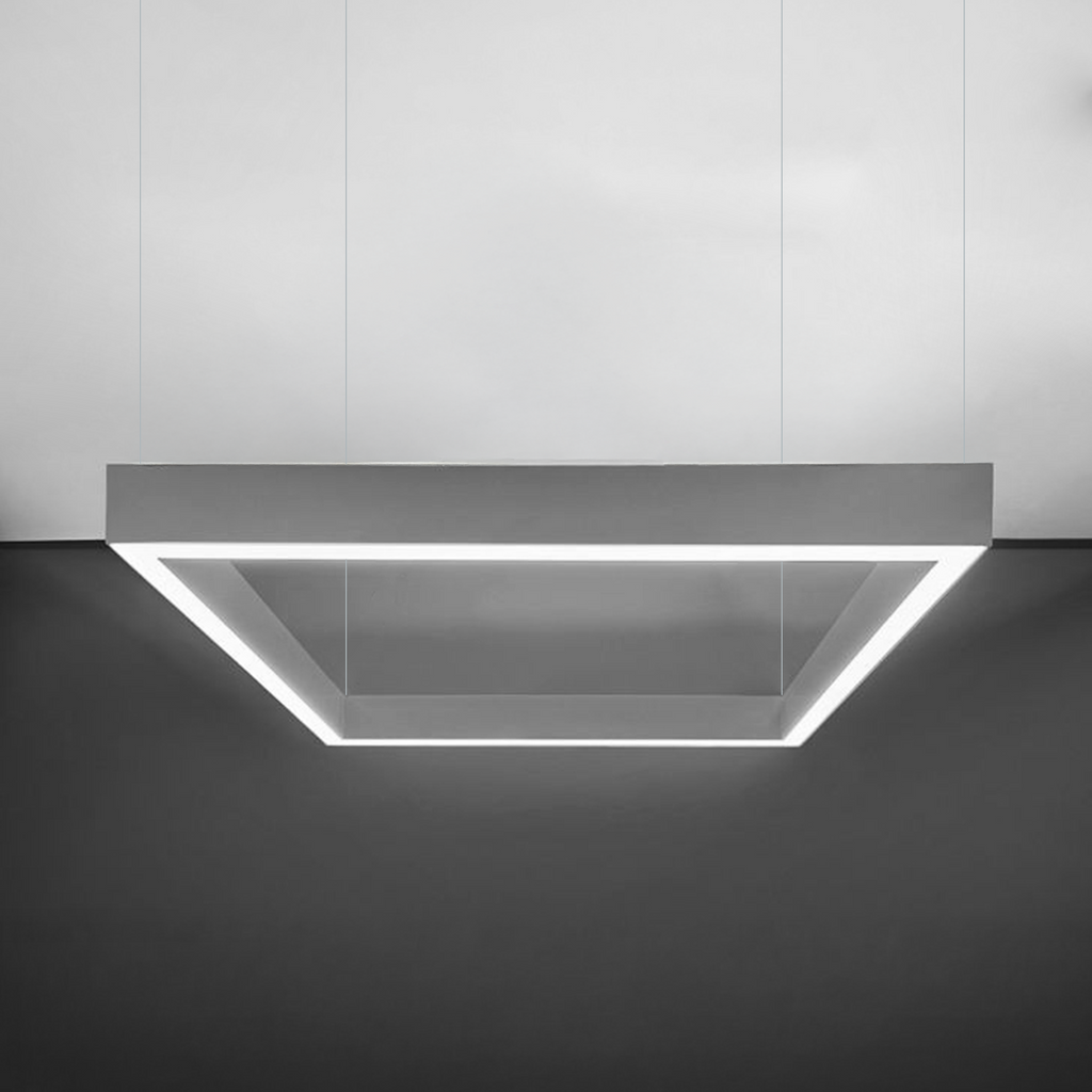 4ft LED Linear Pendant Up/Down Light, 50W/35W/25W/15W, White, Selectable Wattage & CCT, 6500 Lumens