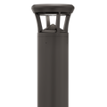 Dark Bronze LED Bollard Light, 24 Inch, Flat Top, 24W/15W/12W, Selectable Wattage & CCT, 3000 Lumens