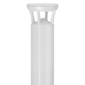 White LED Bollard Light, 24 Inch, Flat Top, 24W/15W/12W, Selectable Wattage & CCT, 3000 Lumens