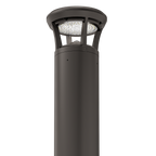 Dark Bronze LED Bollard Light, 36 Inch, Crowned Top, 24W/15W/12W, Selectable Wattage & CCT, 3000 Lumens