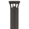 Dark Bronze LED Bollard Light, 36 Inch, Flat Top, 24W/15W/12W, Selectable Wattage & CCT, 3000 Lumens