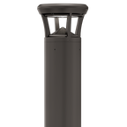 Dark Bronze LED Bollard Light, 36 Inch, Flat Top, 24W/15W/12W, Selectable Wattage & CCT, 3000 Lumens