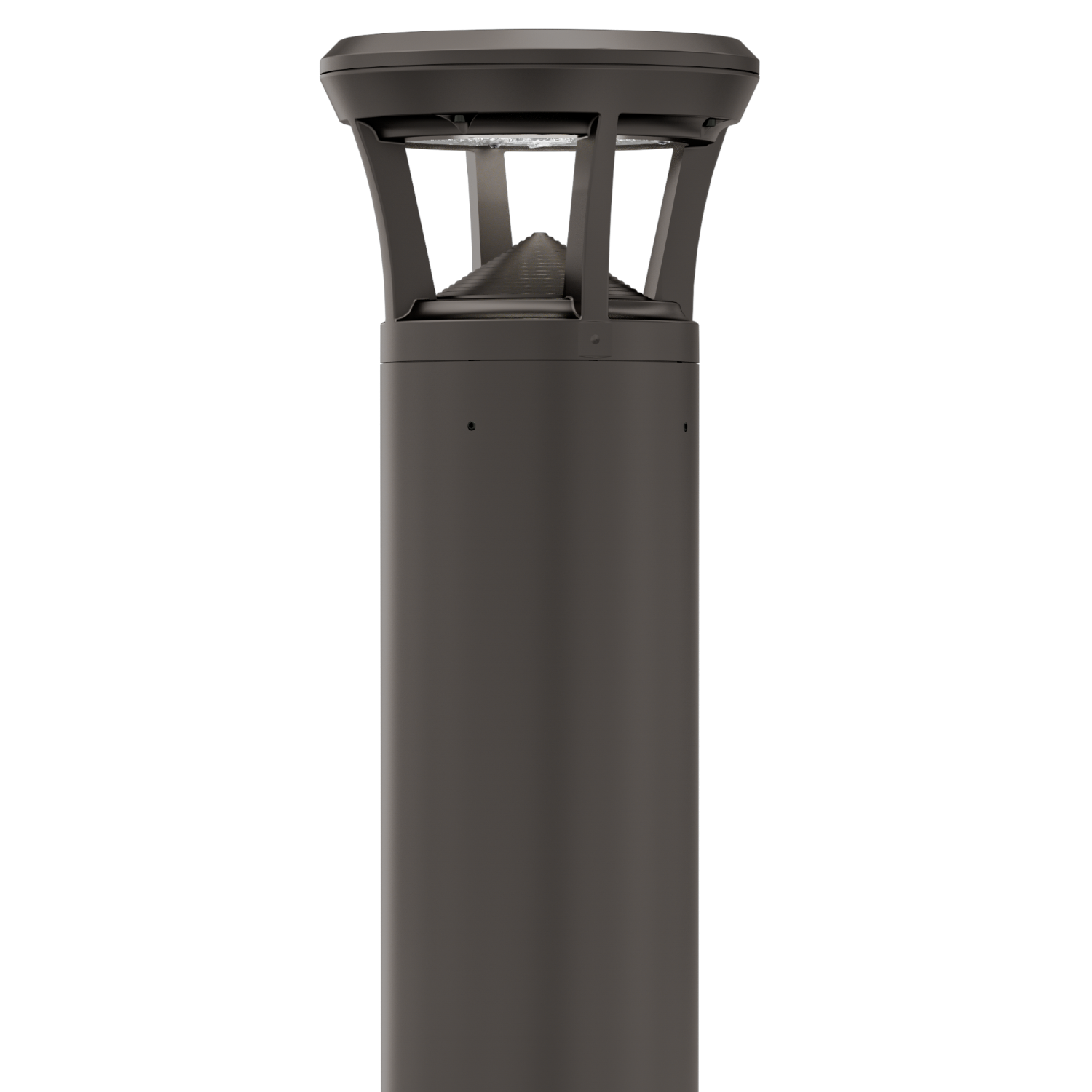 Dark Bronze LED Bollard Light, 36 Inch, Flat Top, 24W/15W/12W, Selectable Wattage & CCT, 3000 Lumens