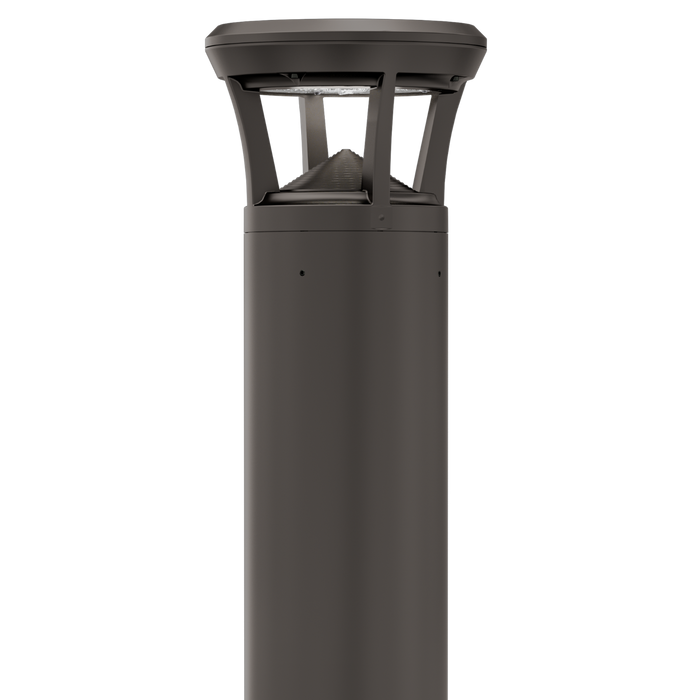 Dark Bronze LED Bollard Light, 36 Inch, Flat Top, 24W/15W/12W, Selectable Wattage & CCT, 3000 Lumens