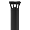 Black LED Bollard Light, 36 Inch, Flat Top, 24W/15W/12W, Selectable Wattage & CCT, 3000 Lumens