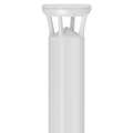 White LED Bollard Light, 36 Inch, Flat Top, 24W/15W/12W, Selectable Wattage & CCT, 3000 Lumens