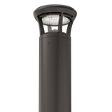Dark Bronze LED Bollard Light, 36 Inch, Crowned Top, 24W/15W/12W, Selectable Wattage & CCT, 3000 Lumens