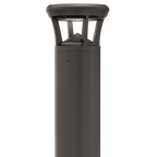 Dark Bronze LED Bollard Light, 42 Inch, Flat Top, 24W/15W/12W, Selectable Wattage & CCT, 3000 Lumens