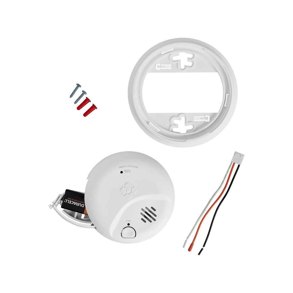 First Alert BRK SMICO100-AC Interconnect Hardwire Smoke and Carbon Monoxide Alarm