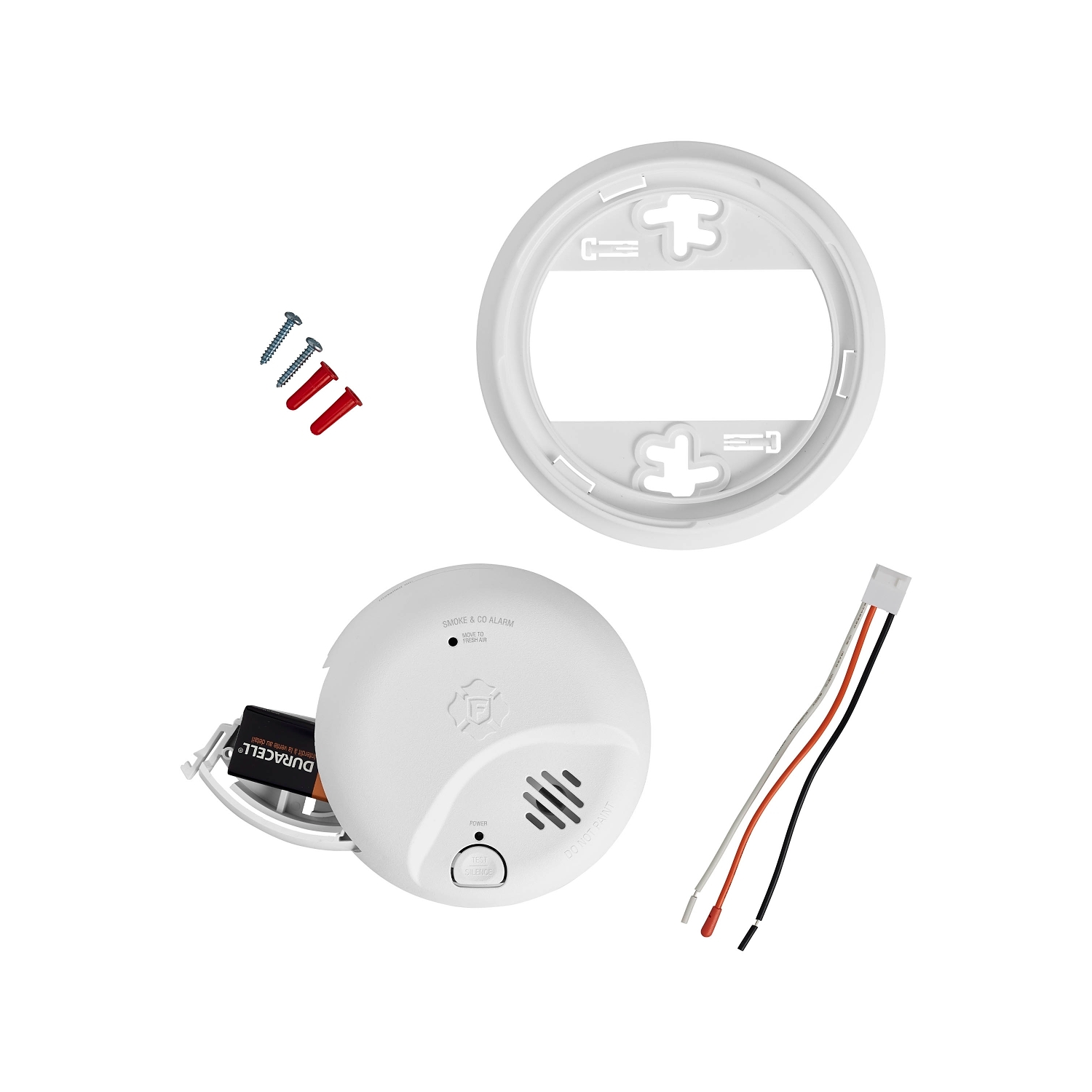 First Alert BRK SMICO100-AC Interconnect Hardwire Smoke and Carbon Monoxide Alarm