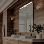 LED Satin Nickel Vanity Light, Bar, Selectable CCT