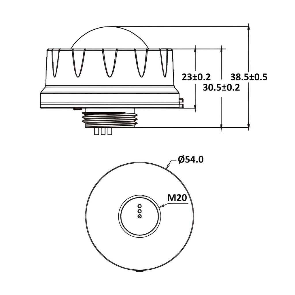 Bi-Level PIR Motion Sensor for LED Linear High Bays