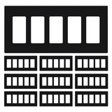 Enerlites Screwless Decorator/GFCI Five-Gang Wall Plate