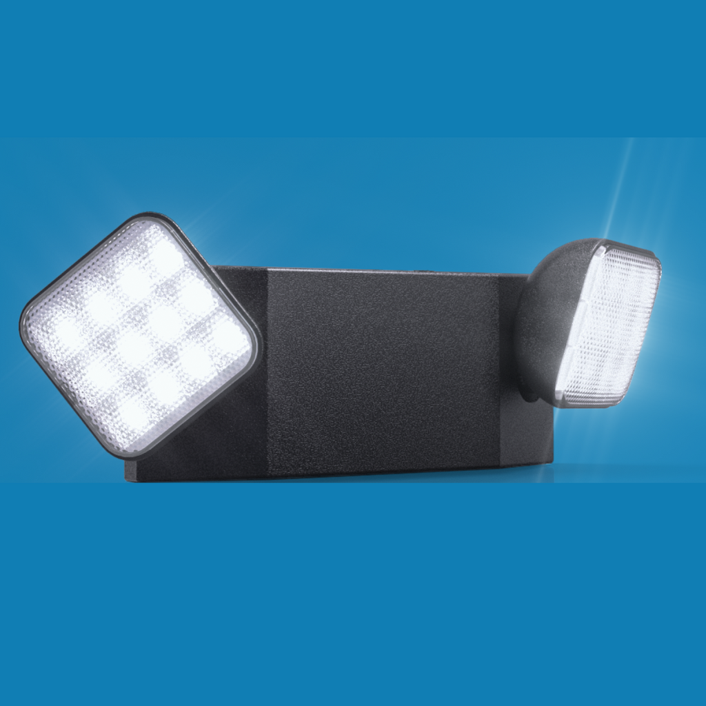 Our damp rated 2 Head LED Emergency Light is built to fit your safety needs in offices, schools, retail spaces, and everything in between. Designed for indoor use only.