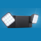 Our damp rated 2 Head LED Emergency Light is built to fit your safety needs in offices, schools, retail spaces, and everything in between. Designed for indoor use only.