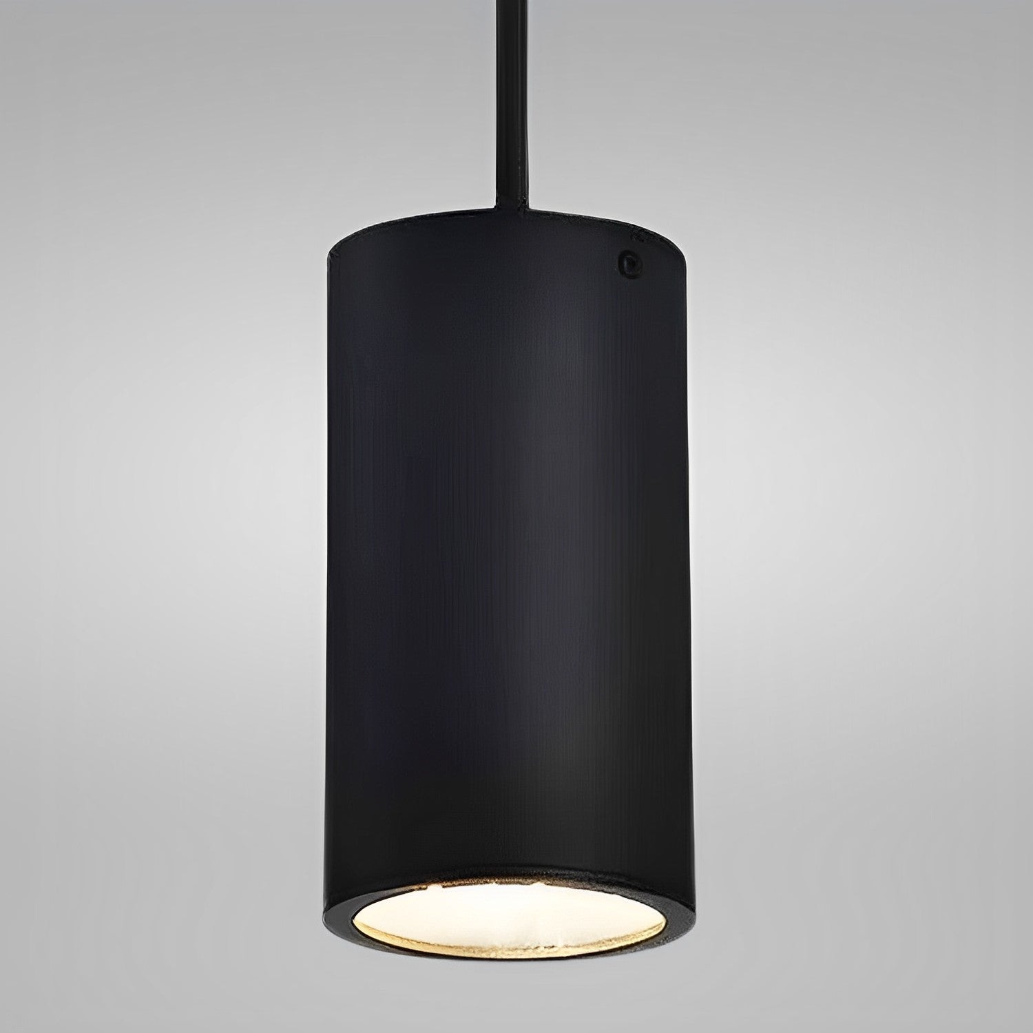 4 3/4" Black Finish Cylinder LED Pendant Light, P4048D Series