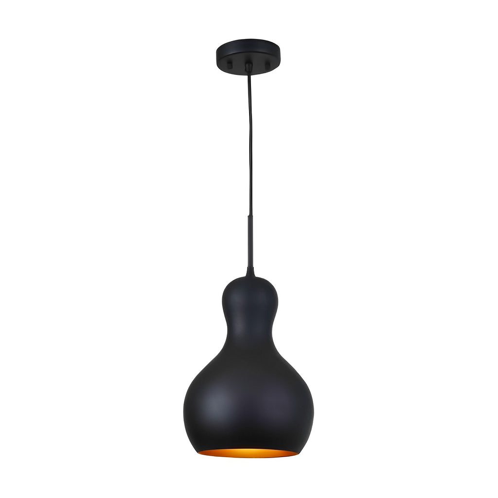 Modern Black and Gold Pendant Light Fixture - Island Lights for Kitchen - Mini Pendant Lighting for Kitchen Island Decor - Island Dining Room Bathroom Bar - GU24 Base