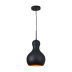 Modern Black and Gold Pendant Light Fixture - Island Lights for Kitchen - Mini Pendant Lighting for Kitchen Island Decor - Island Dining Room Bathroom Bar - GU24 Base