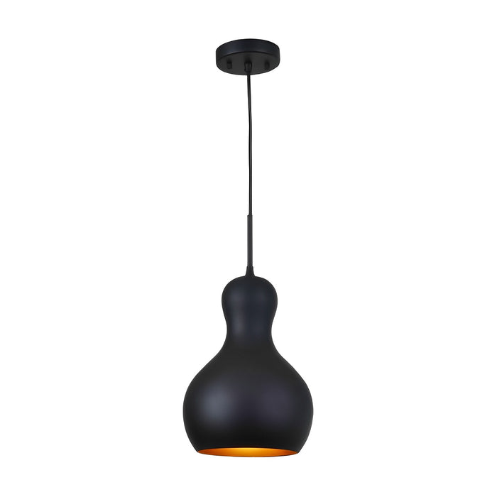 Modern Black and Gold Pendant Light Fixture - Island Lights for Kitchen - Mini Pendant Lighting for Kitchen Island Decor - Island Dining Room Bathroom Bar - GU24 Base