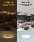 Selectable dimming capabilities to fit any décor or mood for your indoor space.