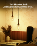 The vintage charm of the bulb delivers an inviting and cozy atmosphere for your space.