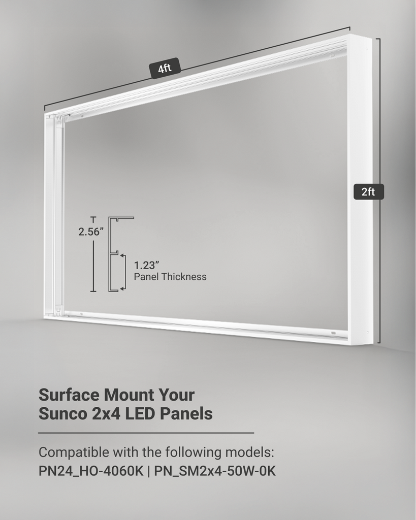 2x4 Panel Surface Mount Kit | LED LIGHTING | SUNCO – Sunco Lighting