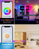 Control the light settings remotely with the comfort of your phone.