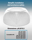 UFO High Bay LED Fixture with Reflector, 150W/200W/240W