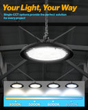 UFO High Bay 200W Plug & Play LED Fixture, 2-Step Install, 28000 Lumens