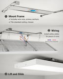 LED Ceiling Panel Light, 50W/40W/30W, 1x4, Selectable CCT, 5700 Lumens