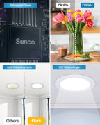 Recessed LED Lighting, 4 Inch, Slim, Selectable CCT, 650 Lumens