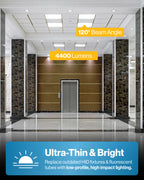 LED Ceiling Panel Light, 40W, 2x2, Selectable CCT, 4400 Lumens