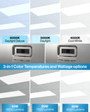 LED Ceiling Panel Light, 60W/50W/40W, 2x4, Selectable Wattage & CCT, 7700 Lumens