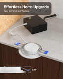 Recessed LED Lighting, 4 Inch, Slim, Selectable CCT, 650 Lumens