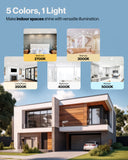 Illuminate your space with selectable hues that are also ideal for visual sensitivity.