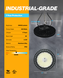 UFO High Bay 200W LED Fixture, 29000 Lumens