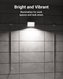 Automatic sensing with dusk to dawn photocell technology. Removing this electronice compenonent can manually control the lighting. Auto off/on.