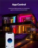 Control your lights via a smartphone app for automation and convenience. Works with Amazon Alexa and Google Assistant.