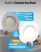 LED replacement for can lights. No additional accessories needed. Method 1: E26 Base, Method 2: TP24 Connector