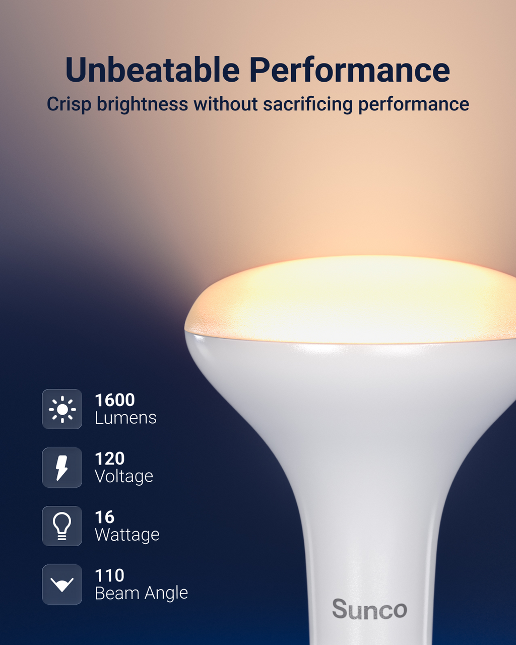 BR30 LED Bulb, High Lumen, 1600 Lumens