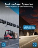 Super bright illumination with the following features: 100 degree beam angle, 5000K color temperature, 16,200 Lumens. 120W equivalent 720W.